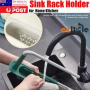Storage Rack Holder 2x Kitchen Faucet Soap Sponges Caddy Organizer Sink Basket