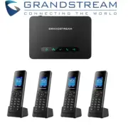 4 Grandstream DP720 DECT Cordless HD VoIP Telephone Handset + DP750 Base Bundle