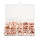 280pcs Professional Assorted Copper Washer Gasket Set Flat Seal Assortment9700
