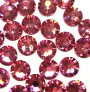 Rose (209) Swarovski 2058/2088 34ss Crystal Flat Backs Rhinestones pink 7mm ss34