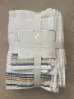 NWT Deborah Connolly White 100% Cotton Anti-Microbial 6 Piece Bath Set
