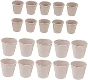 BESPORTBLE 100pcs Pulp Mud Flower Pot Propagator for Garden Planting Pot Propagator Cup Planting Cup Germination Starter Garden Planter Pulp
