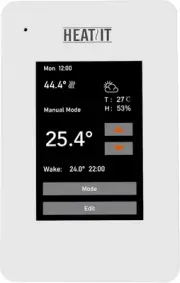 ET-7A Touchscreen Programmable Thermostat with Voice Control for Electric Radian