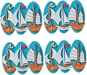 NUOBESTY 4sets Reversible Wall Hooks Wooden Key Chain Holder Wall Art Hook Decorative for Bedroom 3pcs*4