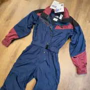 The North Face Ski Suit One Piece Snowsuit Snow Bib NWT Waterproof Vtg Womens 10