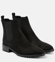 [Manolo Blahnik] Manolo Blahnik Chelata suede Chelsea boots AU 10 black
