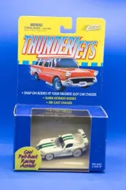 JOHNNY LIGHTNING VIPER PULLBACK HO SLOT CAR BODY AFX WHITE LIGHTNING
