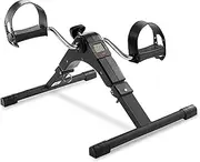 Mini Cycle Pedal Exerciser with Adjustable Resistance and Digital Display - for Light Leg and Arm Exercise and Physiotherapy at Home