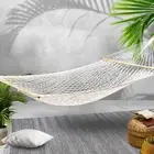 Outdoor Swing Hammock Portable Camping Hanging Cotton Rope Hammocks Lightweight