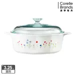 【CORELLEBRANDS 康寧餐具】3.25L圓型康寧鍋-春漾花朵