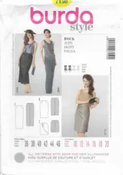B109 BURDA 7150: SKIRTS SIZE 10-20 SEWING PATTERN