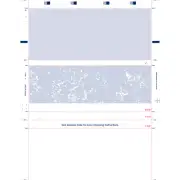 8-1/2" x 11" Z Fold Check Blue Marble - Basic Security Paper (Box of 2000)