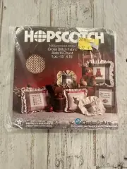 NEW 15X15” CHARLES CRAFT HOPSCOTCH CROSS STITCH Aida Cloth FABRIC Red 15"x15"