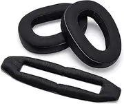 Replacement Ear Pads and Headband Compatible with Sennheiser GSP 500 GSP 550 GSP 600 GSP 670 Headphones. Premium Protein Leather | Soft high-Density Foam | Alcantara | Easy Installation