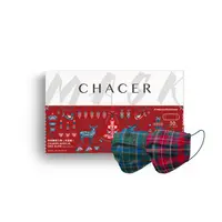 在飛比找樂天市場購物網優惠-CHACER 佳和MIT親子醫用口罩 經典格紋系列10入盒裝