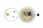 GENUINE FOR ETA 2824-2 AUTOMATIC WATCH MOVEMENT 25 JEWEL DATE @3 GOLD NEW SWISS