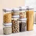 Dry Cereal Jar Transparent Food Storage Container Bpa-free Stackable Containers