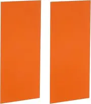 uxcell 2Pcs Knife Handle Liner, 7.1" x 3.1" x 0.04" G10 Spacer Sheets Knife Handle Spacer Material for Knife Scales Slabs Making Supplies Tool, Orange