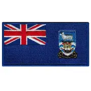 FALKLAND ISLANDS FLAG PATCH BRITISH TERRITORY Islas Malvinas embroidered iron-on