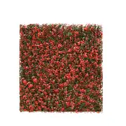 20" Artificial Faux Red Buxus Leaf Ivy Mats Greenery Home Festival Wall Decor