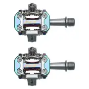 HT Components M2 Leopard M Oil Slick Silver Aluminum Bicycle Pedal Pair