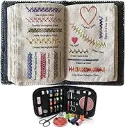 DIY Embroidery Kit, Embroidery Stitches Learning Book, Creative Sewing Book, Hand Sewing, Suitable for Beginners and Enthusiasts (B)