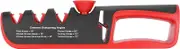 Scissors Sharpener, Knife Sharpener, Adjustable Angle Black+Red for Restaurant Cleavers Home Kitchen