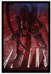 Aliens Horror Barret Chapman Movie Poster Giclee Print Art 13x19 Mondo Alien