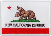 [Embrosoft] Fallout New California Republic Flag Embroidered Patch Iron On (4" x 2.8")