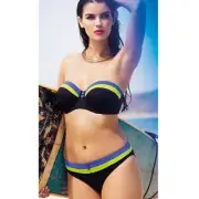 Freya Surf Revival BIKINI SET Underwire Bandeau Top 34D & S Hipster Bottom NEW