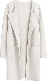 [Generic] Hooked up Sweater Sweaters Oversized Open Front Long Sleeve Lapel Casual Jacket 2023 Fall Coat Cardigans for Women Teal
