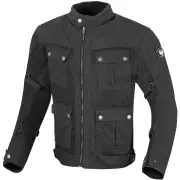 Chigwell Utility Black Waxed Motorcycle Jacket