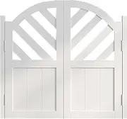 EKDJSN Auto Close Cafe Doors with Durable Hinges, Hollow-Carved Design Partition Swing Doors, Auto Close Bar Door for Terrace Emporium, Can Custom (Color : White, Size : 43.3in/110cm)