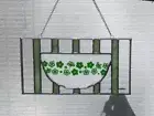 Handmade Stained Glass Retro Pyrex Spring Blossom Inspired Suncatcher
