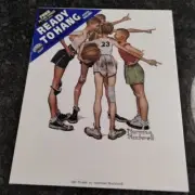 Norman Rockwell White Sports Plaque "Oh Yeah!" New Factory Sealed 8" X 10"