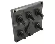 Water Resistant Wave Switch Panels with Plug Socket 5 Gang