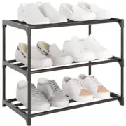 Small Metal Shoe RackStackable Shoe Shelf Storage Organizer for Entryway Hall...