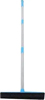 Telescopic Floor Broom, Multifunction Floor Carpet Broom, Pet Hair Dust Removal Cleaner Sweeper for Bathroom, Kitchen(Blue)