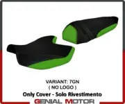 Seat saddle cover Amatrice 2 Green (GN)T.I. for KAWASAKI Z 750 2007 > 2012