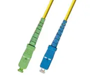 150M (492ft) OS2 SC/APC to SC/UPC Fiber Optic Cable Simplex Singlemode 9/125