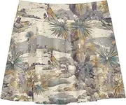 [FRODOTGV] Retro Trees Girls Athletic Skirts with Built-in Shorts Skorts for Little Girl Youth Pleated Skirt