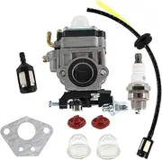 Carburetor Grass Strimmer Fuel Line Filter Primer Bulb Spark Plug Kit Carburetor For Kawasaki KBL23A