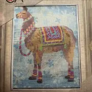 Printed needlepoint tapestry kits With Floss 20x25 Cm Rto Lama