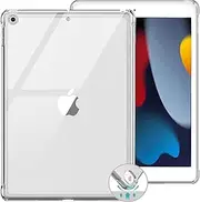 iXTRA Clear Case for iPad 7th 8th 9th Generation (2019/2020/2021) 10.2 inch iPad Case Cover Slim Lightweight Transparent TPU Protective Shell Case with 4 Air Cushion, Yellowing Resistant