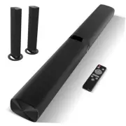 Sound Bar, 60W Sound Bar for Smart TV, 5.0 Bluetooth Soundbar for TV, Wired &