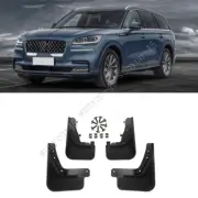 For Lincoln Aviator 2020 21 Black plastic Mud Flap Flaps Splash Guards Mudguards (for: Lincoln)