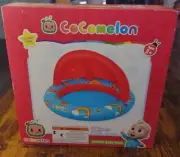 New Cocomelon Toddler Inflatable Shaded Pool 7 Gallon Ages 2+