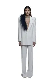 [The Archivia] The Archivia-Tailleur Gea Ivory Blu-Donna -Bianco, Rosa 44 Bianco, Rosa