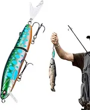 Fishing Lures Saltwater,Realistic Angling Baits - Multifunctional Multi Jointed Fishing Bait for Silver Carp, Perch, Pike, Yellowtail Carp, Bream