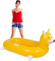 Kanyan Tree Corgi Floatie Giant Inflatable Dog Pool Float (Dog Float) Funny Pool Floats (Party Float)